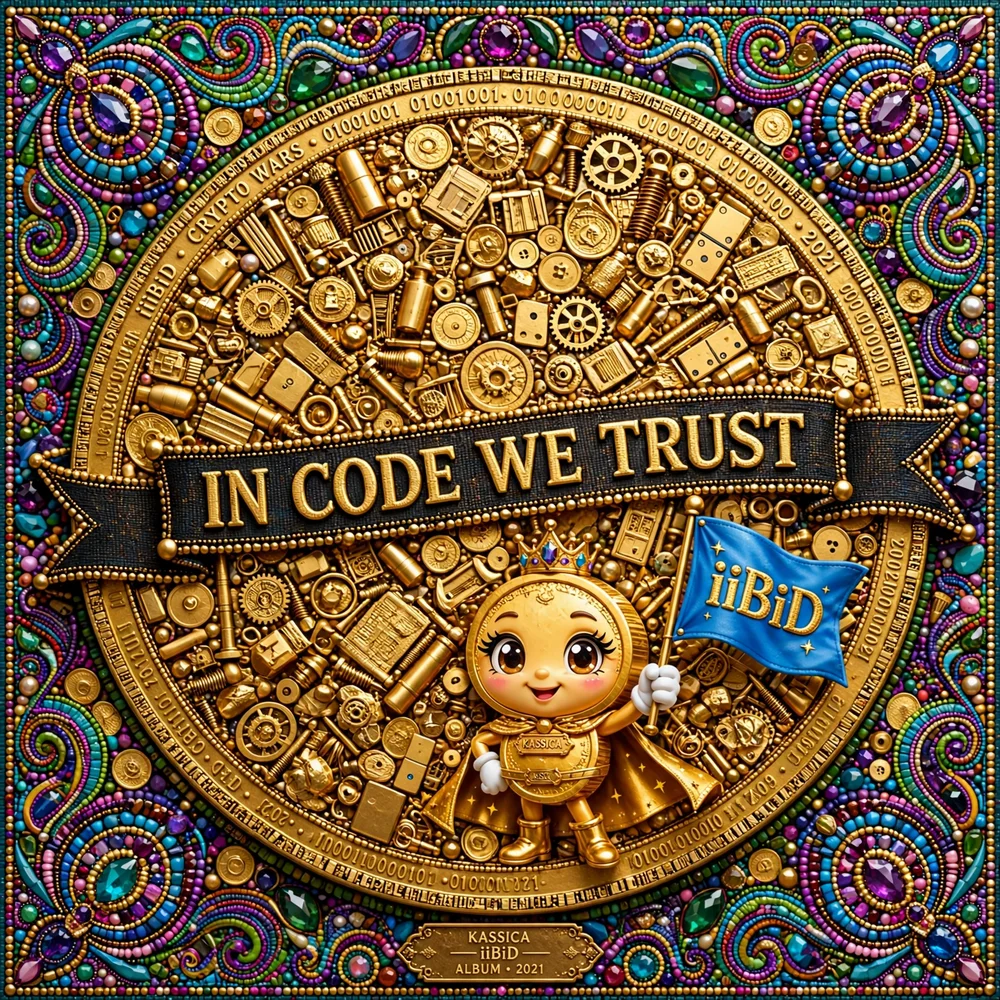 iiBiD, the Emblem — the golden living coin that marks the iiBiD brand
